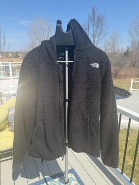 The North Face Black Sherpa Hoodie Jacket
